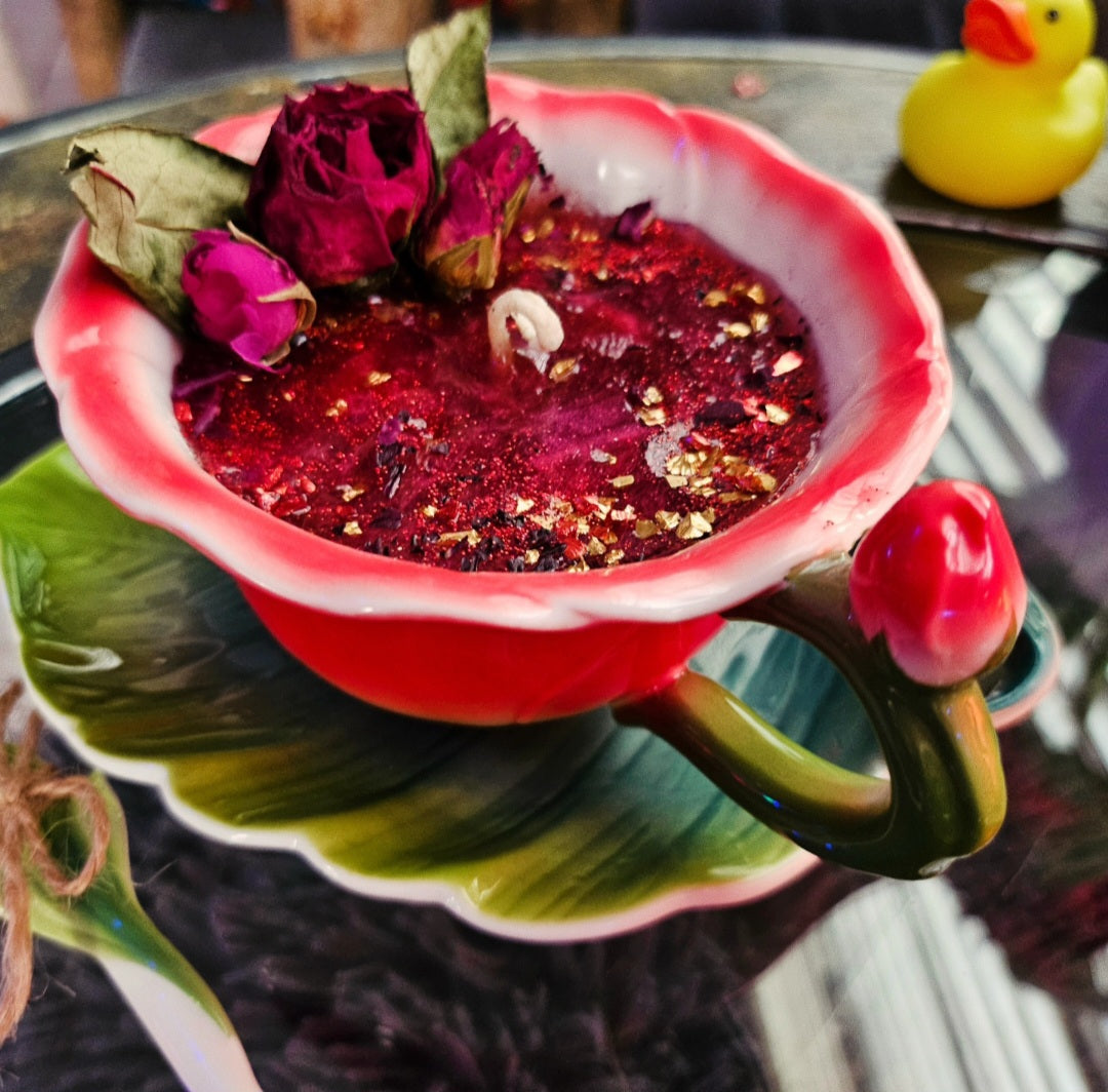 Passion rose potion candle